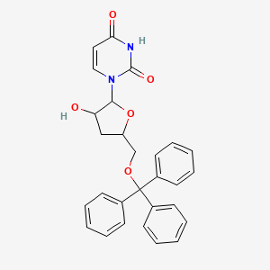 1-[3-Hydroxy-5-(trityloxymethyl)oxolan-2-yl]pyrimidine-2,4-dione