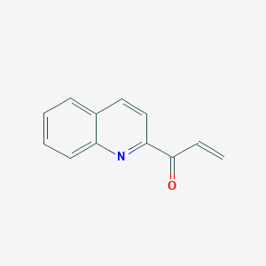 molecular formula C12H9NO B13511186 1-(Quinolin-2-yl)prop-2-en-1-one 