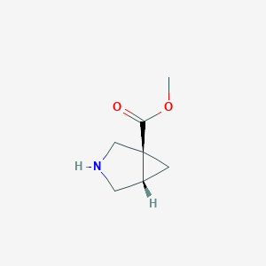 molecular formula C7H11NO2 B13511208 methyl (1S,5S)-3-azabicyclo[3.1.0]hexane-1-carboxylate 