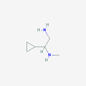 molecular formula C6H14N2 B13511233 1-Cyclopropyl-n1-methylethane-1,2-diamine 
