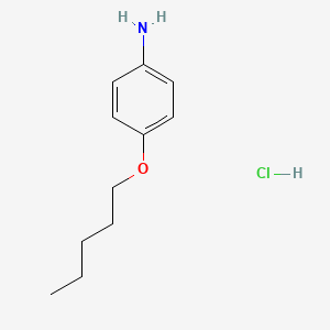 molecular formula C11H18ClNO B13511272 p-Pentoxyaniline hydrochloride 
