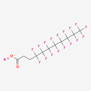 molecular formula C11H5F17KO2 B1351129 Potassium 4,4,5,5,6,6,7,7,8,8,9,9,10,10,11,11,11-heptadecafluoroundecanoate CAS No. 83310-58-1