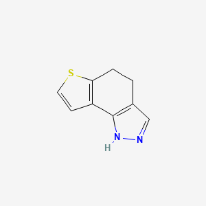molecular formula C9H8N2S B13511375 1H,4H,5H-thieno[2,3-g]indazole 