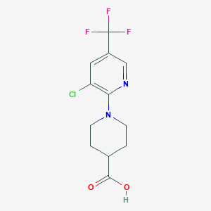 1-[3-Chloro-5-(trifluoromethyl)pyridin-2-yl]piperidine-4-carboxylic acid