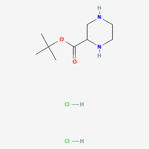 molecular formula C9H20Cl2N2O2 B13511475 Tert-butyl piperazine-2-carboxylate dihydrochloride 