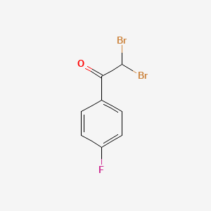 molecular formula C8H5Br2FO B1351154 2,2-Dibromo-1-(4-fluorophenyl)ethanone CAS No. 7542-64-5
