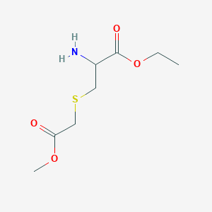 molecular formula C8H15NO4S B13511559 Ethyl S-(2-methoxy-2-oxoethyl)cysteinate 