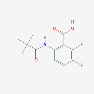 molecular formula C12H13F2NO3 B1351158 6-[(2,2-Dimethylpropanoyl)amino]-2,3-difluorobenzoic acid CAS No. 874784-13-1