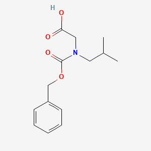 molecular formula C14H19NO4 B13511599 n-((Benzyloxy)carbonyl)-n-isobutylglycine 