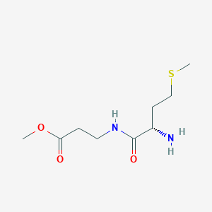 molecular formula C9H18N2O3S B13511709 Methyl (S)-3-(2-amino-4-(methylthio)butanamido)propanoate 