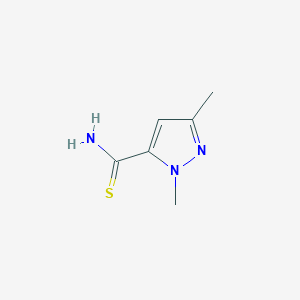 molecular formula C6H9N3S B1351173 1,3-Dimethyl-1H-pyrazole-5-carbothioamide CAS No. 844891-03-8