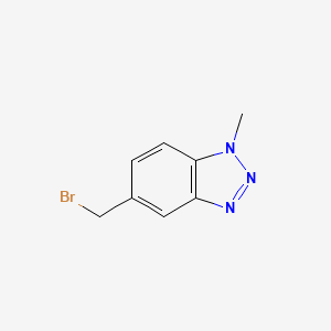 molecular formula C8H8BrN3 B1351177 5-(bromomethyl)-1-methyl-1H-benzo[d][1,2,3]triazole CAS No. 499770-76-2