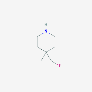 molecular formula C7H12FN B13511815 1-Fluoro-6-azaspiro[2.5]octane 