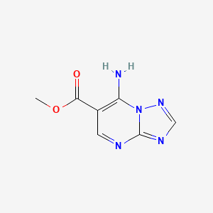 molecular formula C7H7N5O2 B13511820 Methyl 7-amino-[1,2,4]triazolo[1,5-a]pyrimidine-6-carboxylate 