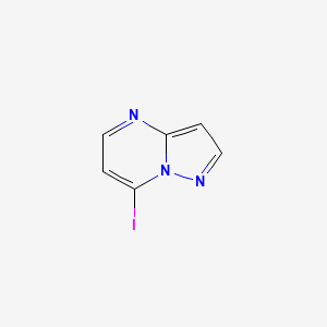 molecular formula C6H4IN3 B13511847 7-Iodopyrazolo[1,5-a]pyrimidine 