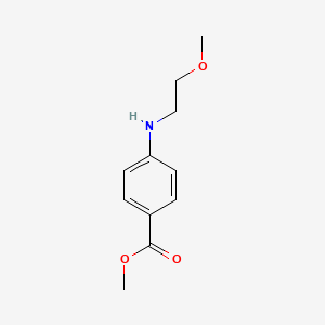 molecular formula C11H15NO3 B13511857 Methyl 4-[(2-methoxyethyl)amino]benzoate 