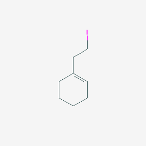 molecular formula C8H13I B13511863 1-(2-Iodoethyl)cyclohex-1-ene 