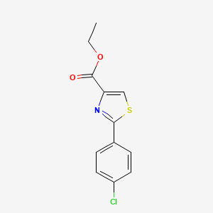 molecular formula C12H10ClNO2S B1351188 Ethyl 2-(4-chlorophenyl)-1,3-thiazole-4-carboxylate CAS No. 61786-00-3