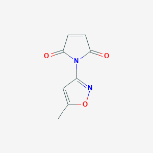 molecular formula C8H6N2O3 B1351189 1H-Pyrrole-2,5-dione, 1-(5-methyl-3-isoxazolyl)- CAS No. 89143-12-4