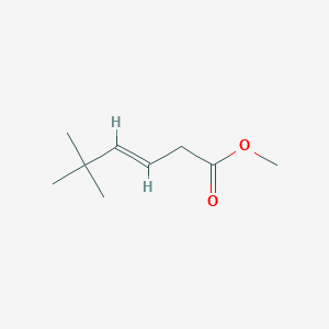 molecular formula C9H16O2 B13511897 methyl(3E)-5,5-dimethylhex-3-enoate 
