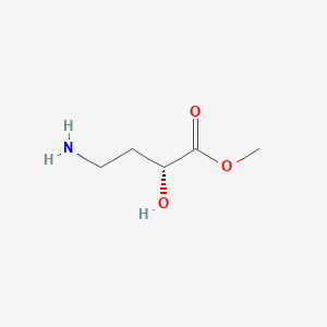 molecular formula C5H11NO3 B13511941 Methyl (R)-4-amino-2-hydroxybutanoate 