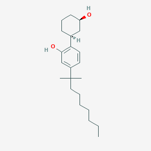 molecular formula C22H36O2 B135121 5-(1,1-Dimethyloctyl)-2-[(1S,3R)-3-hydroxycyclohexyl]phenol CAS No. 132296-11-8
