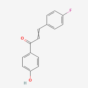molecular formula C15H11FO2 B1351210 3-(4-Fluorophenyl)-1-(4-hydroxyphenyl)prop-2-en-1-one 
