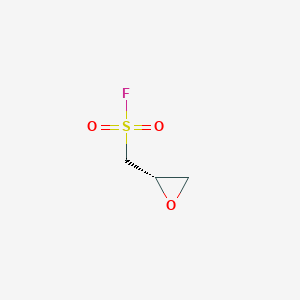 molecular formula C3H5FO3S B13512170 [(2S)-oxiran-2-yl]methanesulfonyl fluoride 