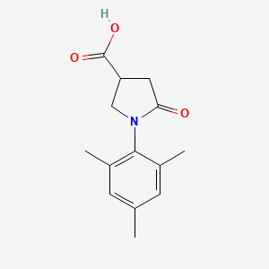 molecular formula C14H17NO3 B1351221 1-Mesityl-5-oxopyrrolidine-3-carboxylic acid CAS No. 63675-25-2