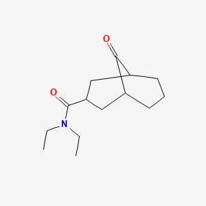molecular formula C14H23NO2 B1351227 N,N-二乙基-9-氧代双环[3.3.1]壬烷-3-甲酰胺 CAS No. 483968-39-4