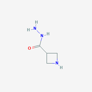 molecular formula C4H9N3O B13512365 Azetidine-3-carbohydrazide 