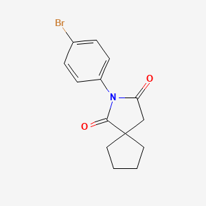 molecular formula C14H14BrNO2 B1351241 2-(4-溴苯基)-2-氮杂螺[4.4]壬烷-1,3-二酮 CAS No. 61343-15-5