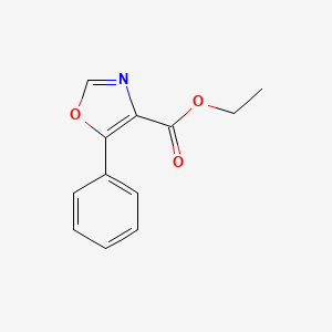 molecular formula C12H11NO3 B1351244 5-苯基-1,3-恶唑-4-羧酸乙酯 CAS No. 32998-97-3