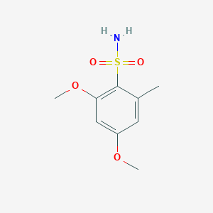 molecular formula C9H13NO4S B13512456 2,4-Dimethoxy-6-methylbenzenesulfonamide 