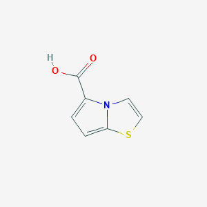 molecular formula C7H5NO2S B13512477 Pyrrolo[2,1-b][1,3]thiazole-5-carboxylic acid 