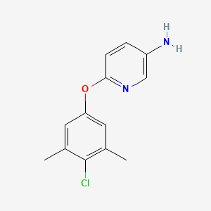 molecular formula C13H13ClN2O B1351249 6-(4-氯-3,5-二甲基苯氧基)吡啶-3-胺 CAS No. 218457-66-0
