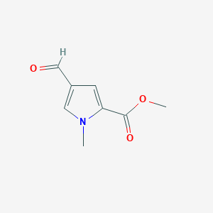 molecular formula C8H9NO3 B1351250 4-甲酰-1-甲基-1H-吡咯-2-甲酸甲酯 CAS No. 67858-47-3
