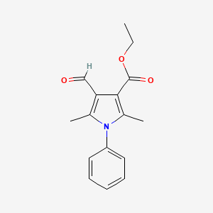 molecular formula C16H17NO3 B1351251 Ethyl 4-Formyl-2,5-Dimethyl-1-Phenyl-1H-Pyrrole-3-Carboxylate CAS No. 175276-52-5