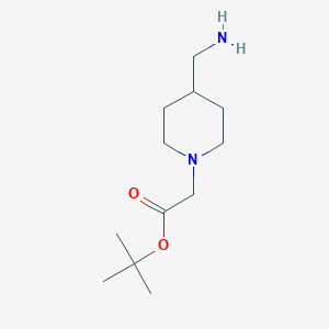 molecular formula C12H24N2O2 B13512519 Tert-butyl 2-(4-(aminomethyl)piperidin-1-YL)acetate 