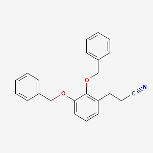 molecular formula C23H21NO2 B1351254 3-[2,3-Di(benzyloxy)phenyl]propanenitrile CAS No. 249278-33-9