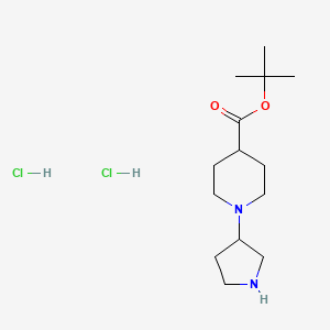 molecular formula C14H28Cl2N2O2 B13512573 Tert-butyl1-(pyrrolidin-3-yl)piperidine-4-carboxylatedihydrochloride CAS No. 2839144-70-4