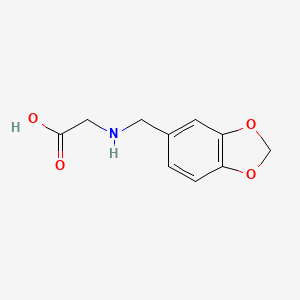 molecular formula C10H11NO4 B13512577 N-piperonyl glycine 