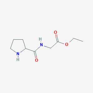 molecular formula C9H16N2O3 B13512590 Ethyl prolylglycinate 
