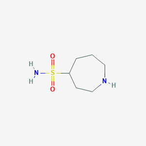 molecular formula C6H14N2O2S B13512600 Azepane-4-sulfonamide 