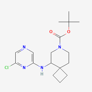 molecular formula C17H25ClN4O2 B13512664 Tert-butyl 5-[(6-chloropyrazin-2-yl)amino]-7-azaspiro[3.5]nonane-7-carboxylate 