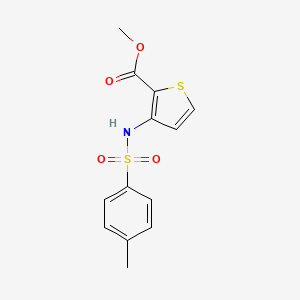 molecular formula C13H13NO4S2 B1351269 Methyl 3-{[(4-methylphenyl)sulfonyl]amino}-2-thiophenecarboxylate CAS No. 79128-72-6