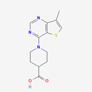 molecular formula C13H15N3O2S B1351271 1-(7-Methylthieno[3,2-d]pyrimidin-4-yl)piperidine-4-carboxylic acid 