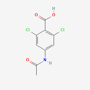 molecular formula C9H7Cl2NO3 B13512718 2,6-Dichloro-4-acetamidobenzoicacid 