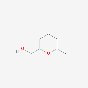 molecular formula C7H14O2 B13512732 (6-Methyloxan-2-yl)methanol 