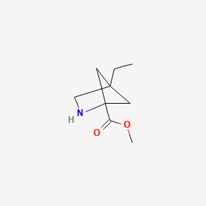 molecular formula C9H15NO2 B13512766 Methyl 4-ethyl-2-azabicyclo[2.1.1]hexane-1-carboxylate 